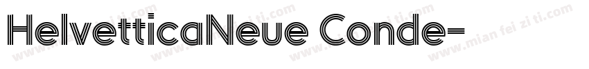 HelvetticaNeue Conde字体转换